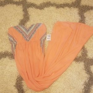 💋Long Strapless Dress